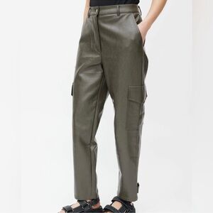 Wilfred modern leather cargo pants